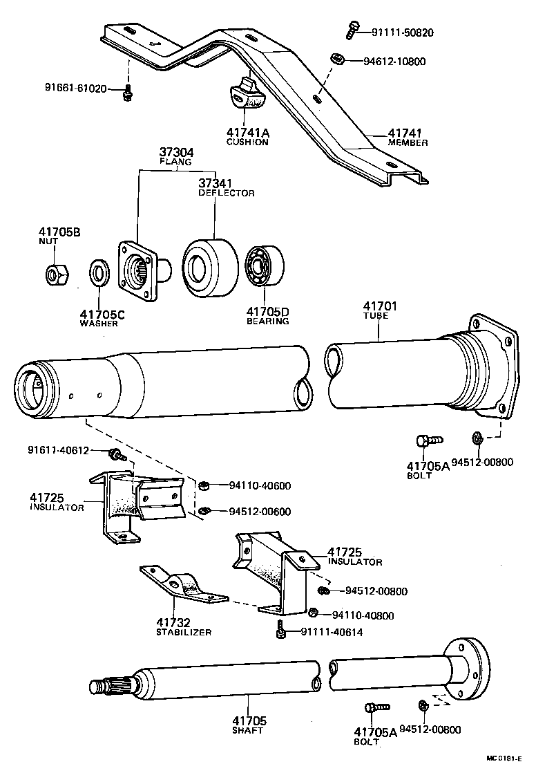  PUBLICA |  PROPELLER SHAFT UNIVERSAL JOINT