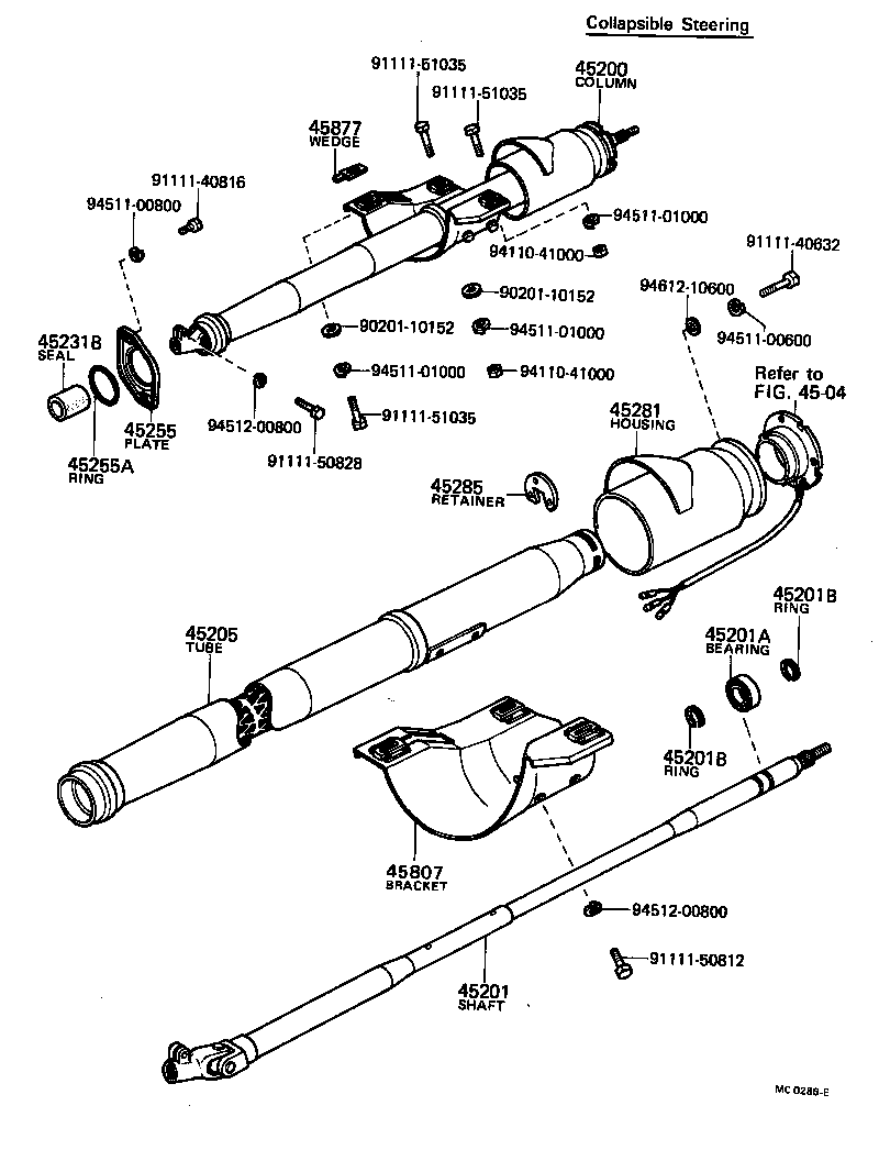  CENTURY |  STEERING COLUMN SHAFT