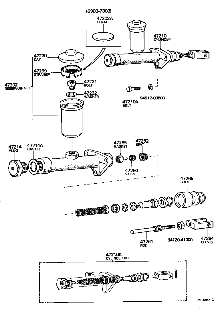  LAND CRUISER VAN |  BRAKE MASTER CYLINDER