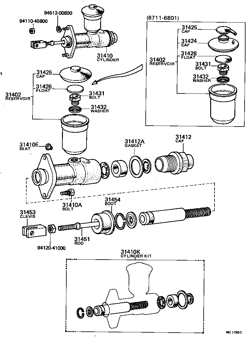  CENTURY |  CLUTCH MASTER CYLINDER