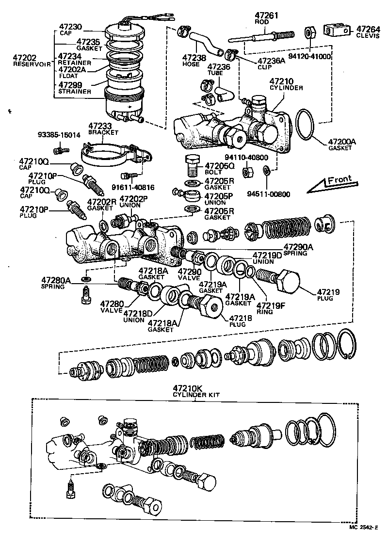  CENTURY |  BRAKE MASTER CYLINDER