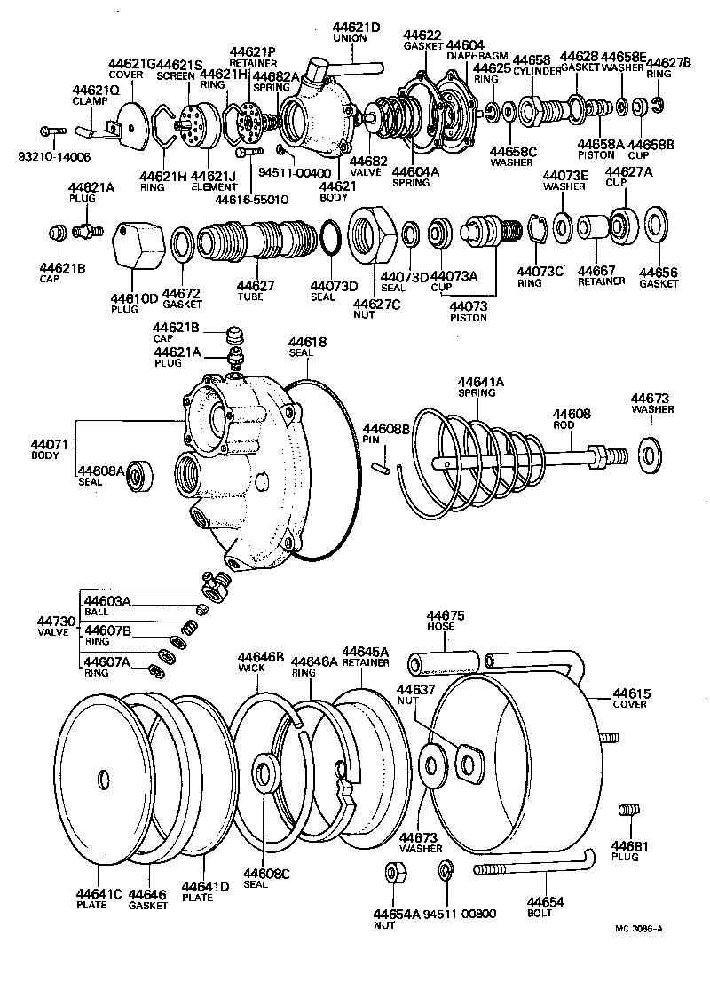  LAND CRUISER VAN |  BRAKE BOOSTER VACUUM TUBE