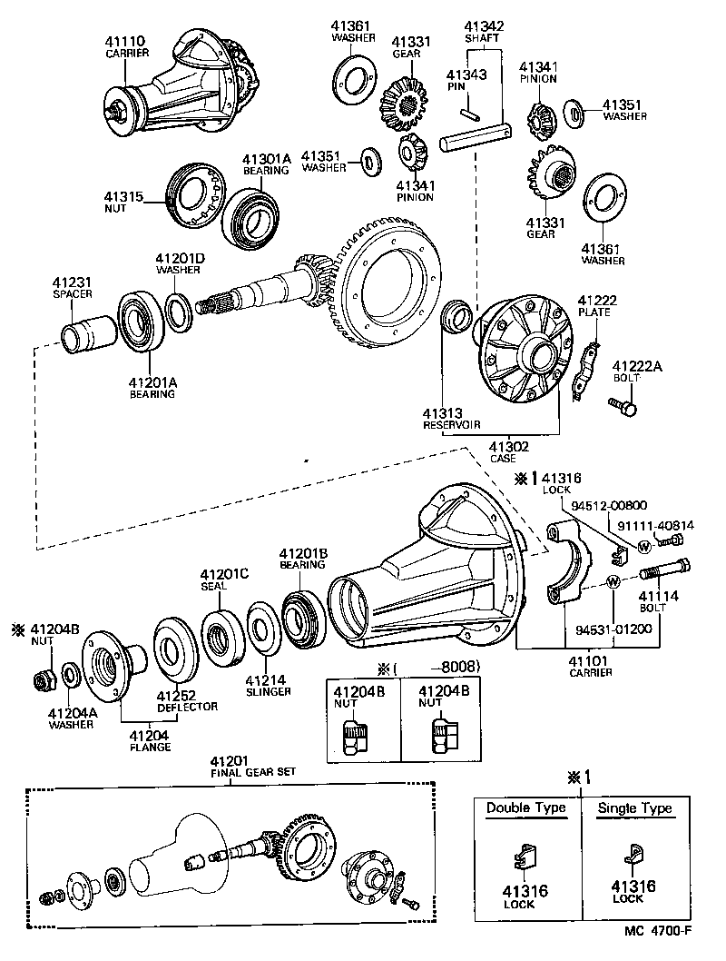 CRESTA |  REAR AXLE HOUSING DIFFERENTIAL