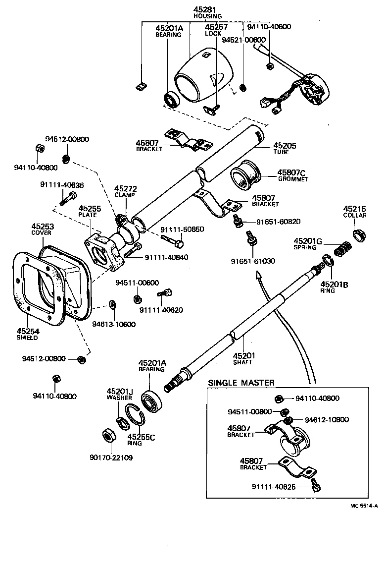  LAND CRUISER VAN |  STEERING COLUMN SHAFT