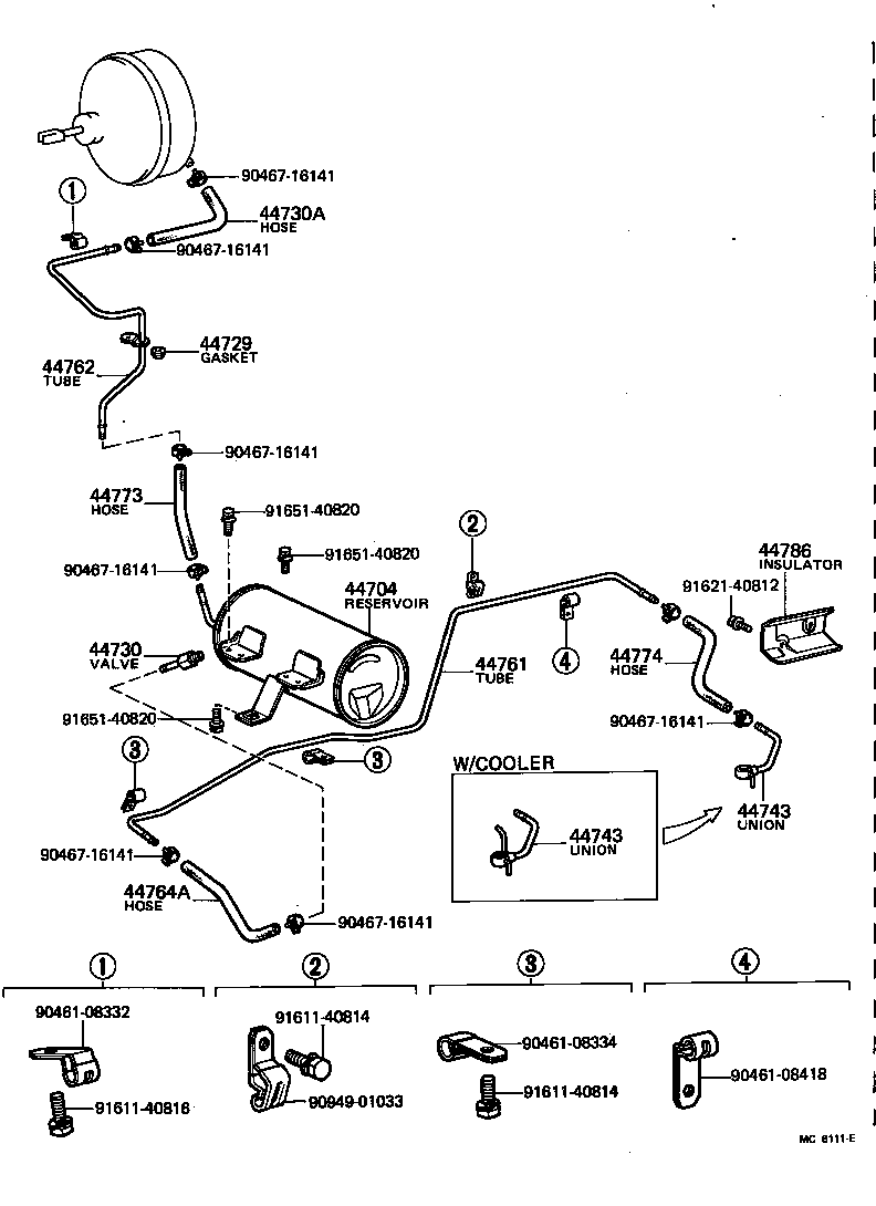  TOYOACE |  BRAKE BOOSTER VACUUM TUBE