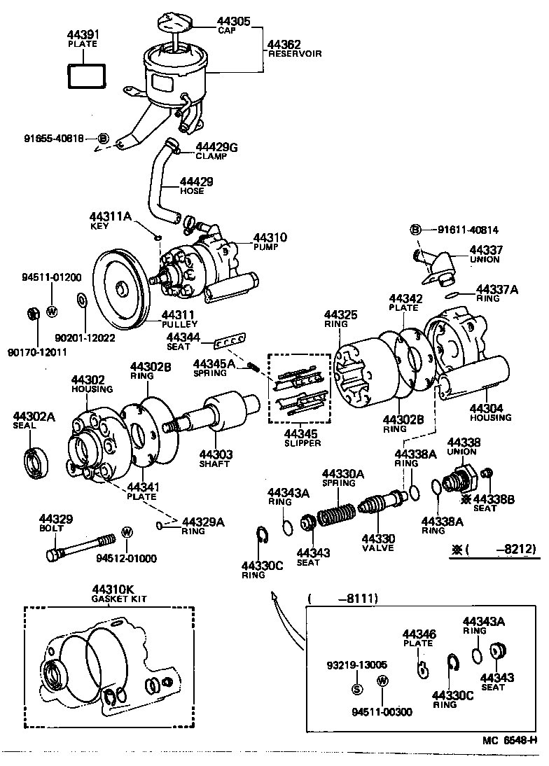  CROWN |  VANE PUMP RESERVOIR POWER STEERING