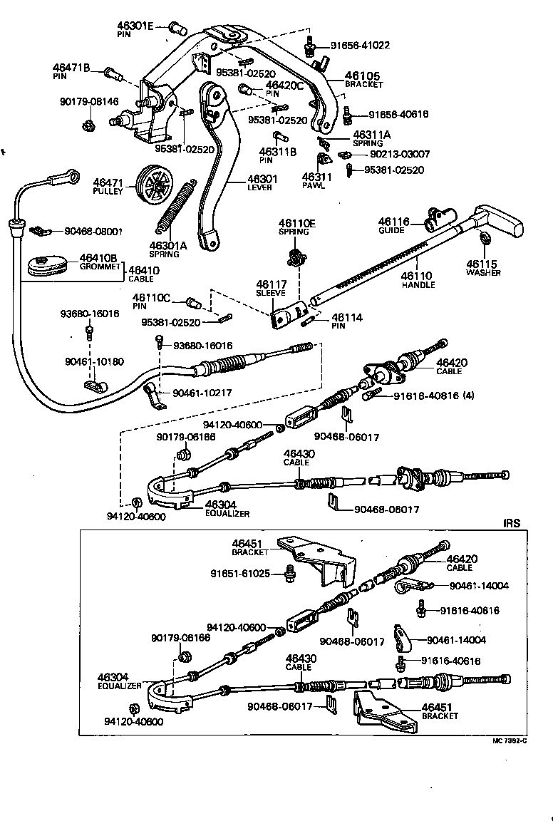  MARK 2 |  PARKING BRAKE CABLE