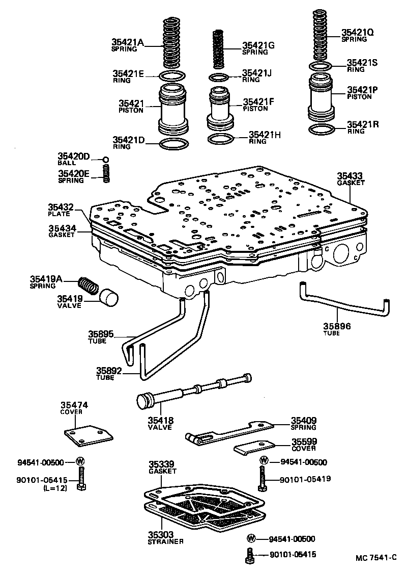  SPRINTER |  VALVE BODY OIL STRAINER ATM
