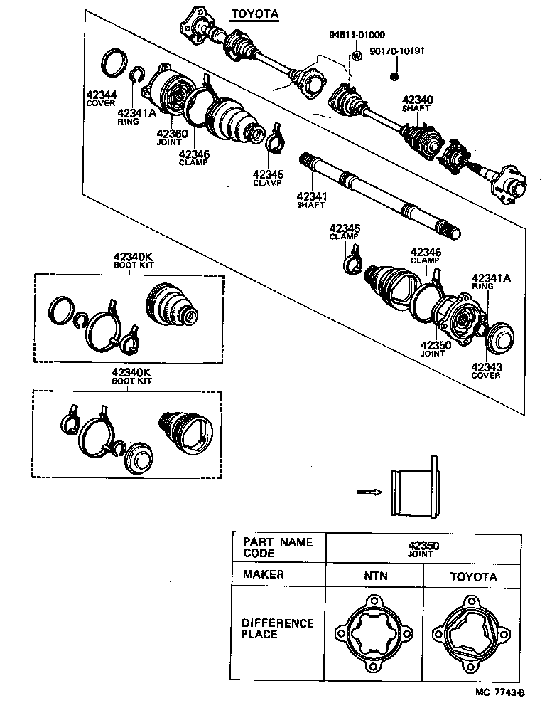  CELICA |  REAR AXLE SHAFT HUB