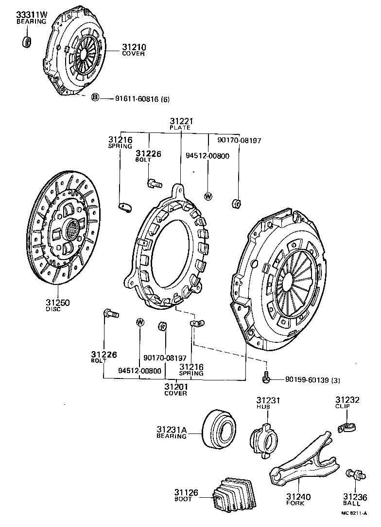  SPRINTER |  CLUTCH RELEASE FORK