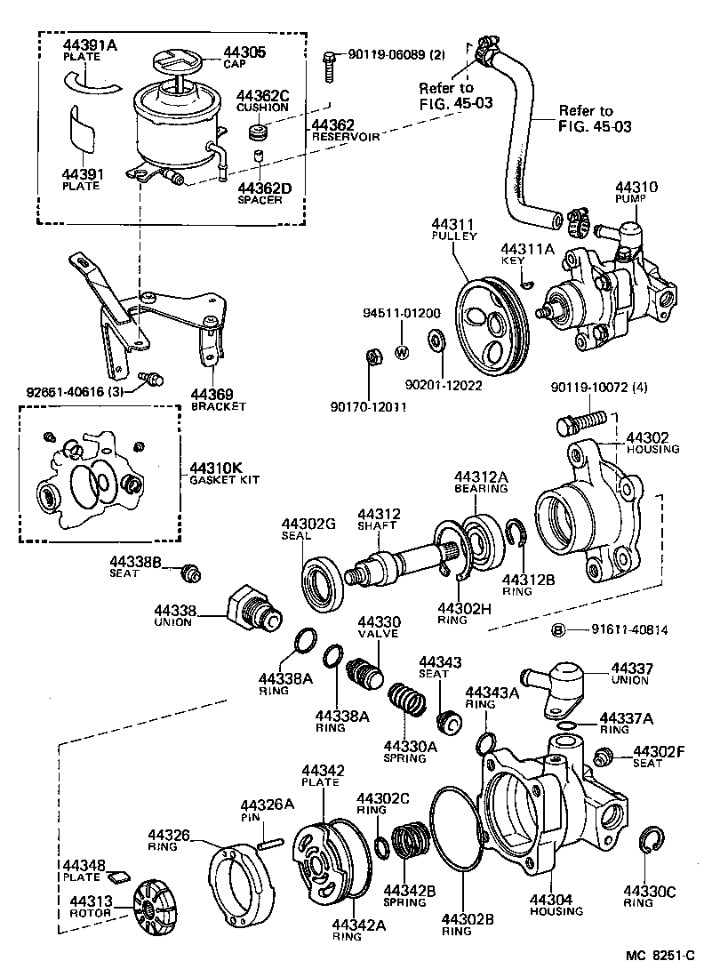  CELICA |  VANE PUMP RESERVOIR POWER STEERING
