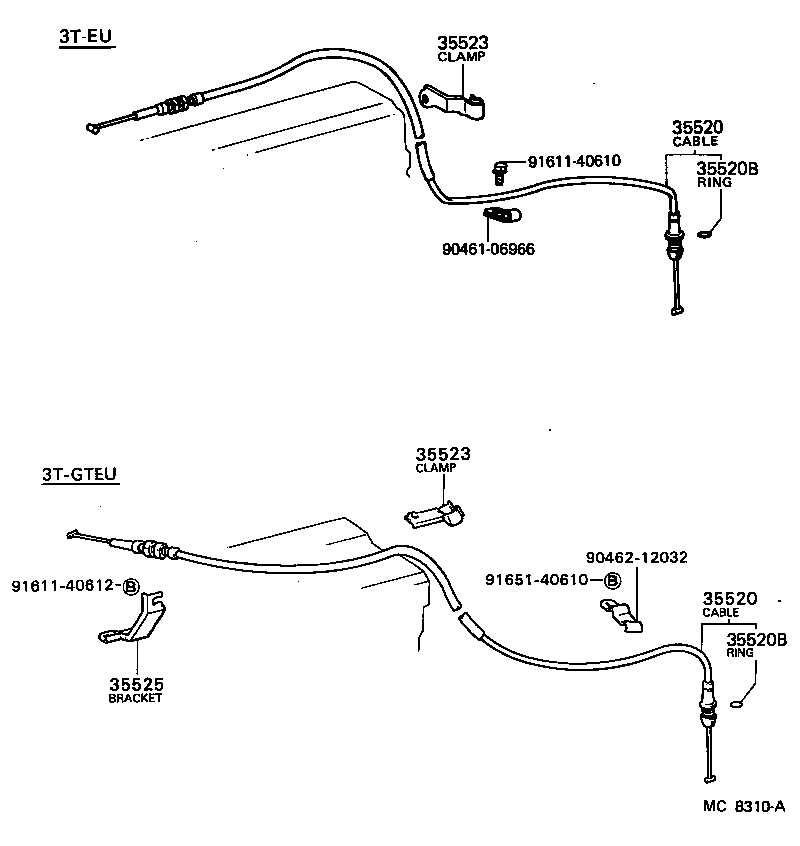  CARINA FR |  THROTTLE LINK VALVE LEVER ATM