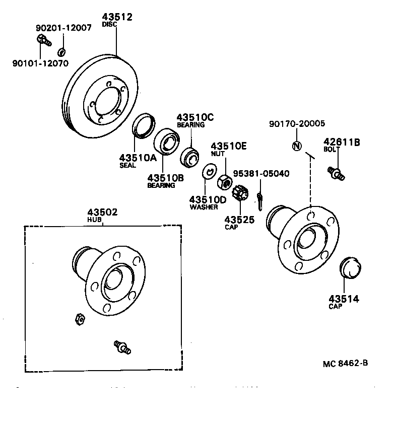  DYNA |  FRONT AXLE HUB