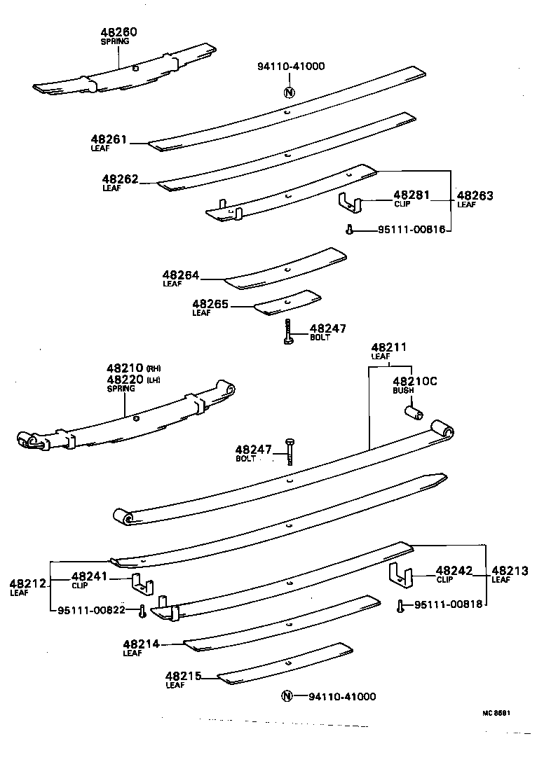  DYNA |  REAR SPRING SHOCK ABSORBER
