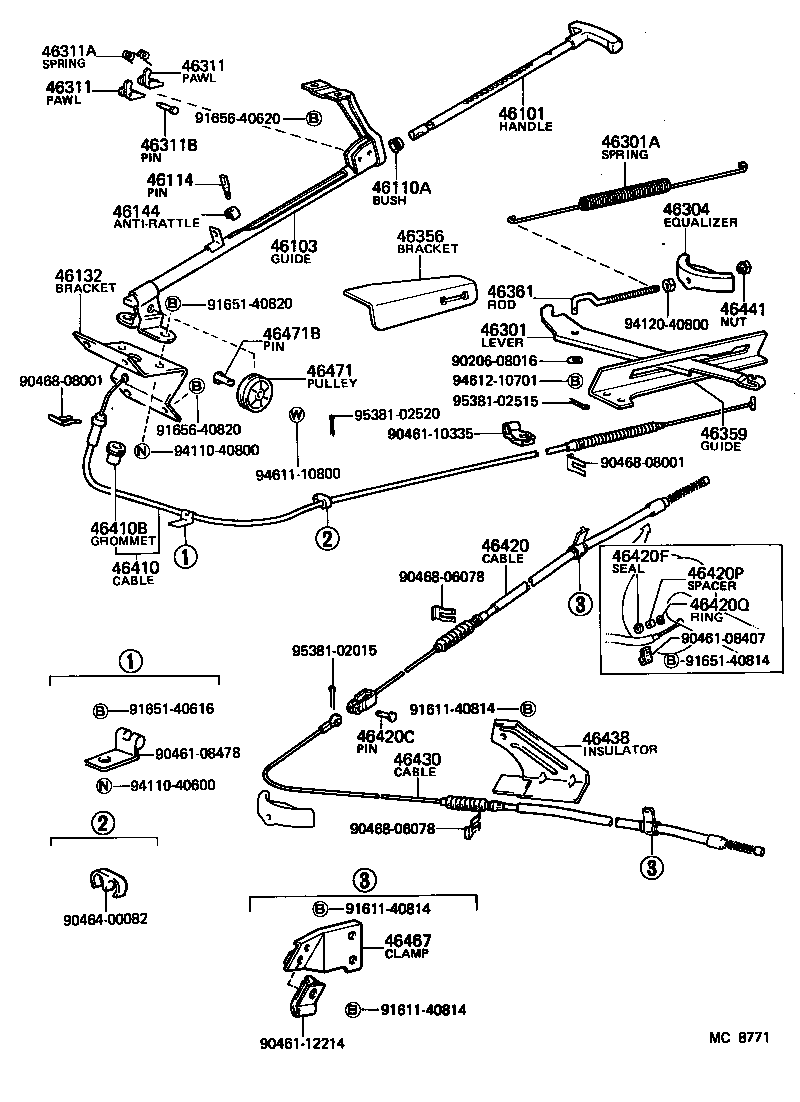  HIACE QUICK DELIVERY |  PARKING BRAKE CABLE