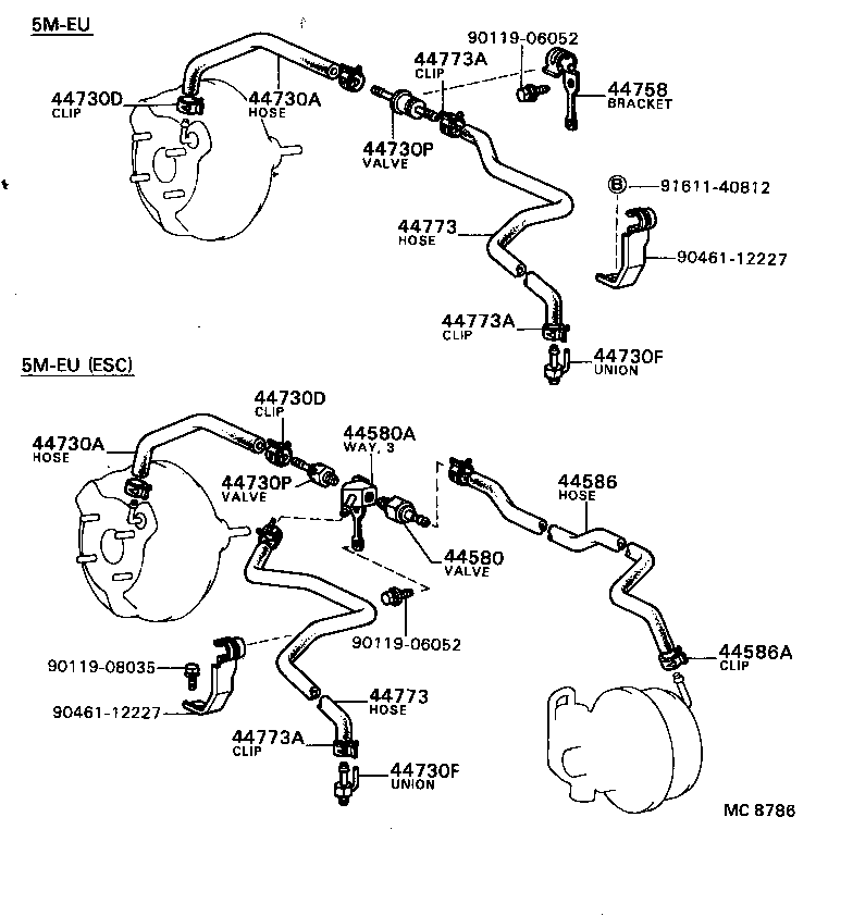  MARK 2 |  BRAKE BOOSTER VACUUM TUBE