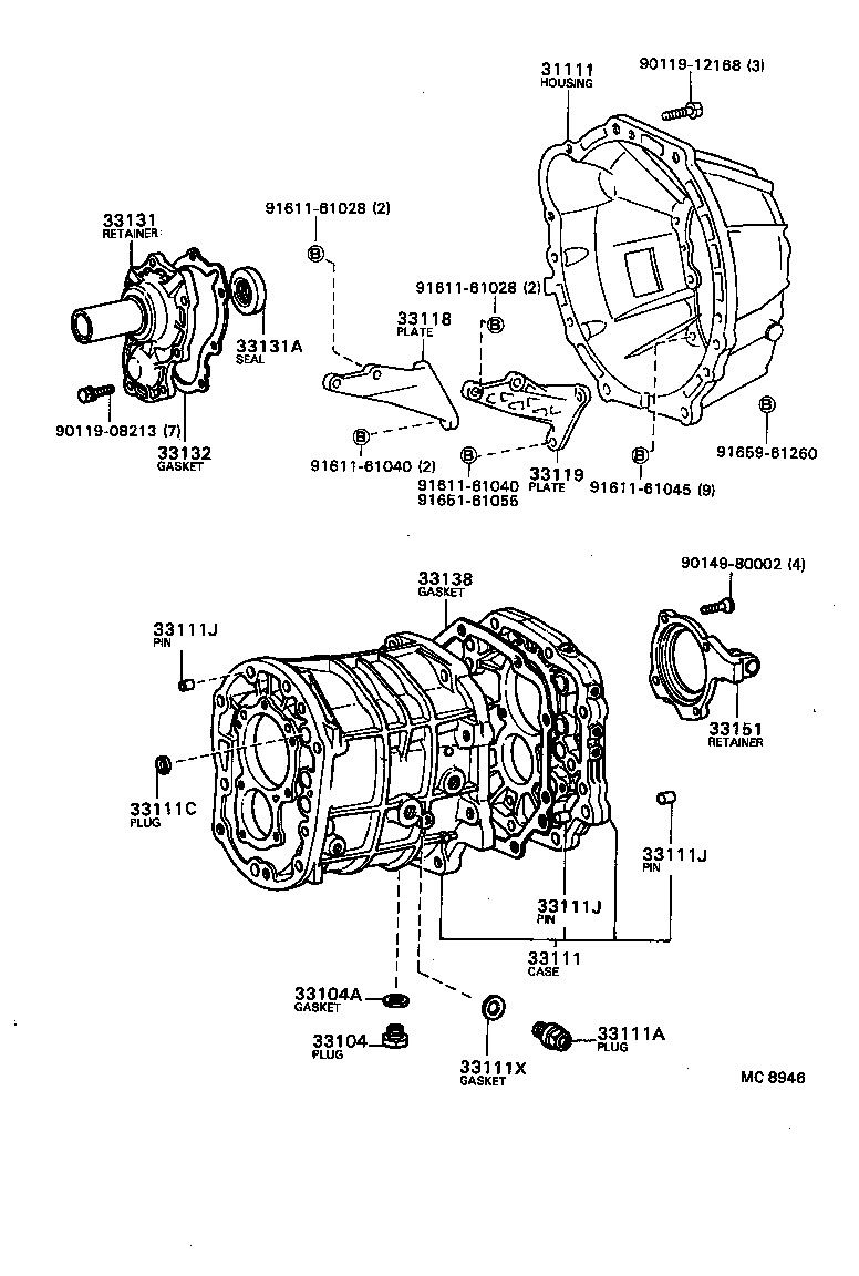  MARK 2 |  CLUTCH HOUSING TRANSMISSION CASE MTM