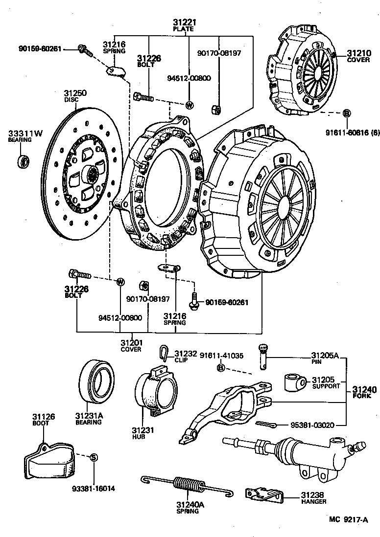  HIACE TRUCK |  CLUTCH RELEASE FORK