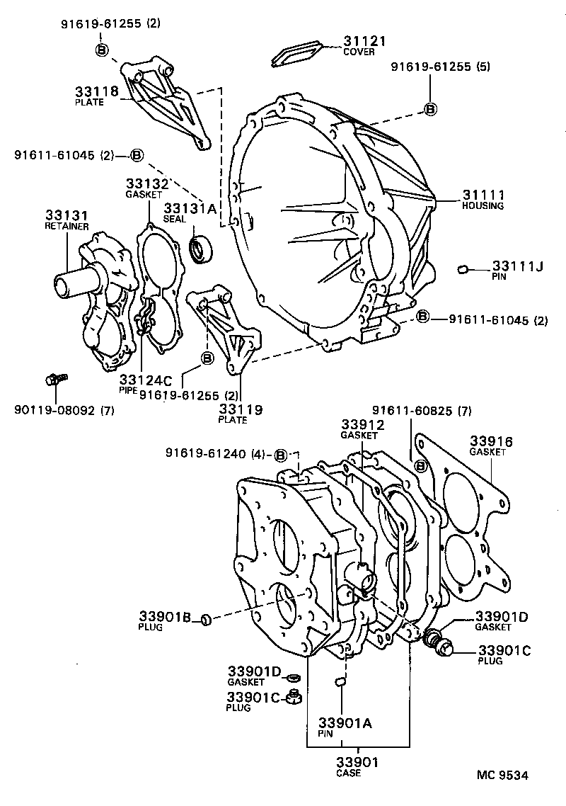  DYNA |  CLUTCH HOUSING TRANSMISSION CASE MTM