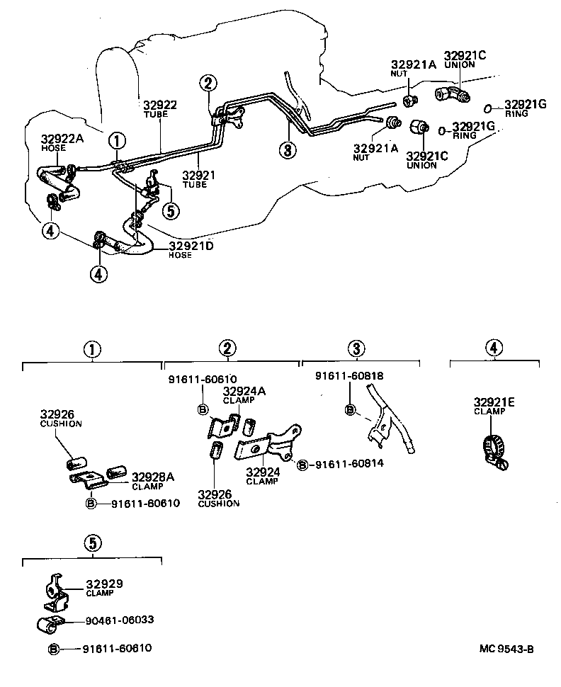  SOARER |  OIL COOLER TUBE ATM