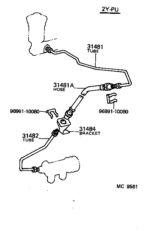  MARK 2 |  CLUTCH PEDAL FLEXIBLE HOSE