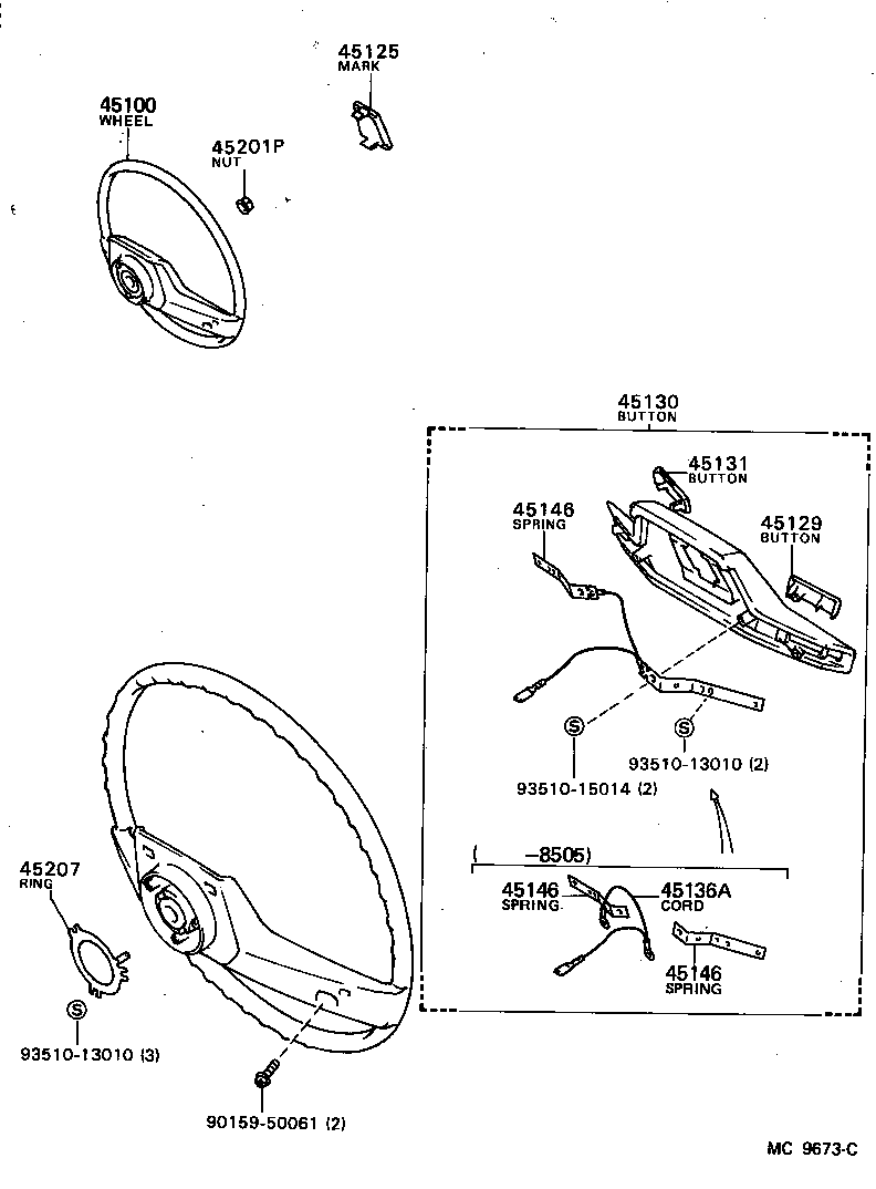  COROLLA LEVIN |  STEERING WHEEL