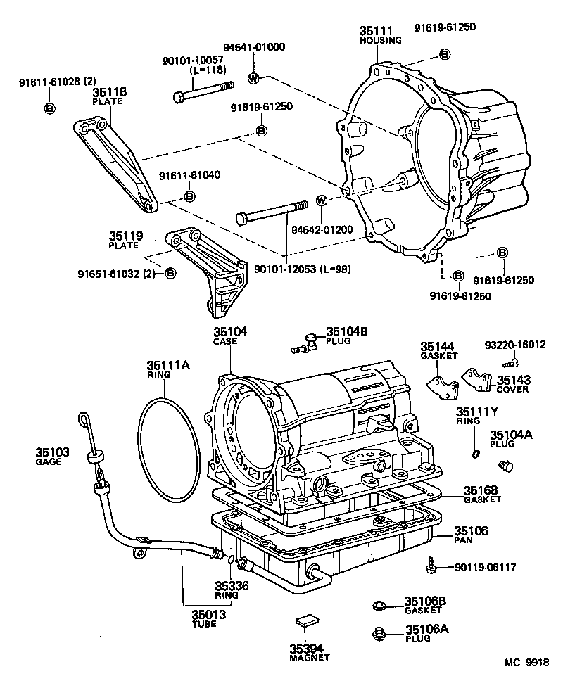  CRESTA |  TRANSMISSION CASE OIL PAN ATM