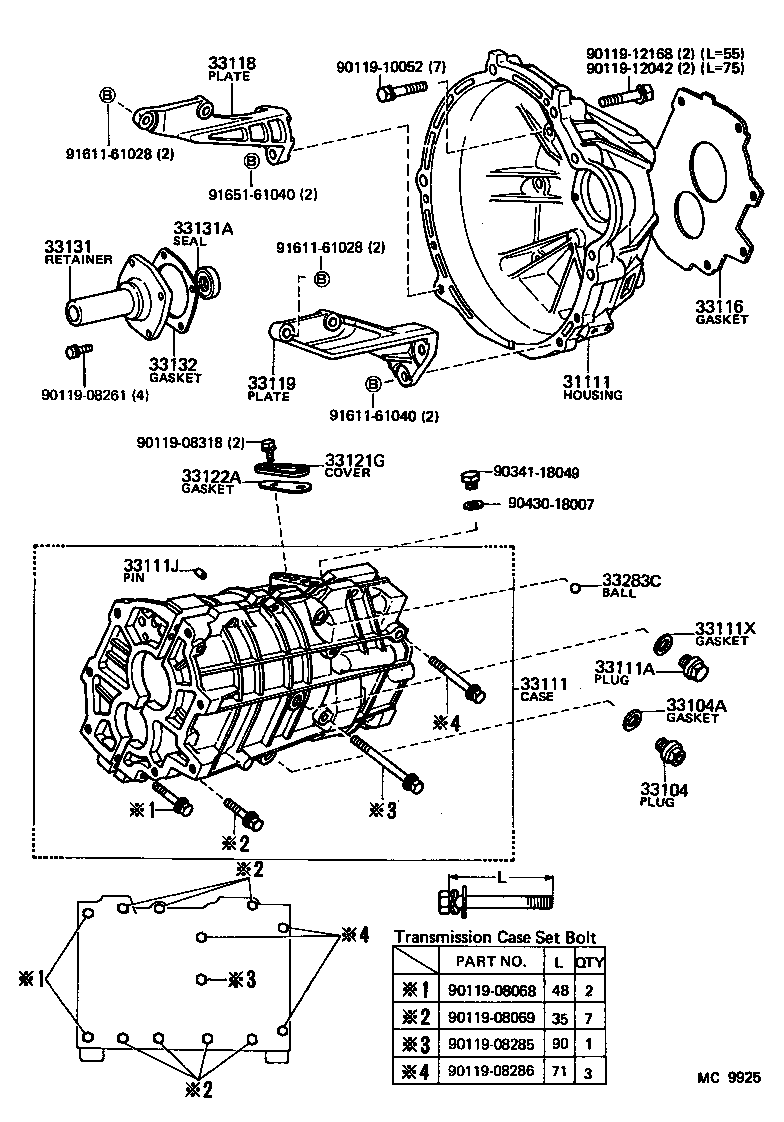  CELICA |  CLUTCH HOUSING TRANSMISSION CASE MTM