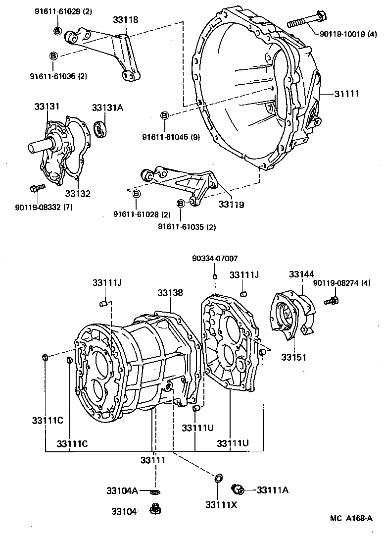 CROWN |  CLUTCH HOUSING TRANSMISSION CASE MTM