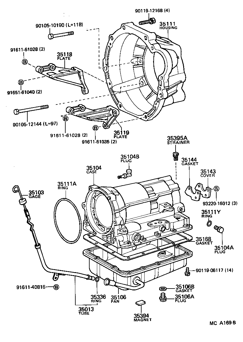  CROWN |  TRANSMISSION CASE OIL PAN ATM