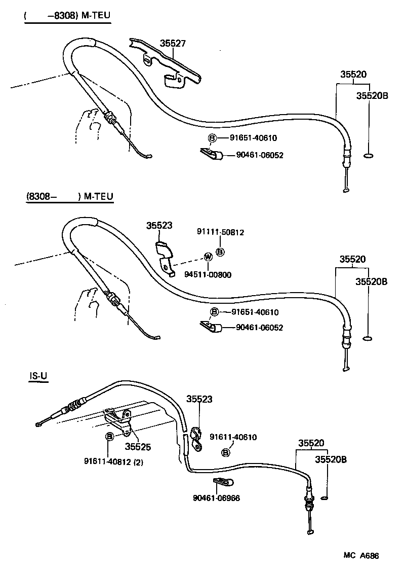  CHASER |  THROTTLE LINK VALVE LEVER ATM