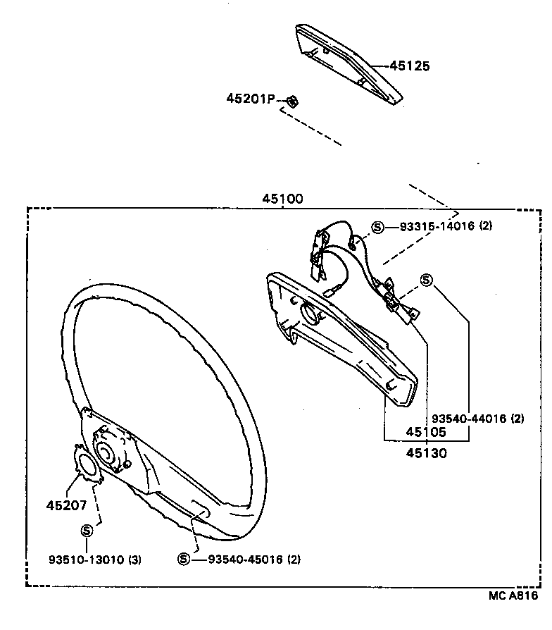  CARINA FF |  STEERING WHEEL