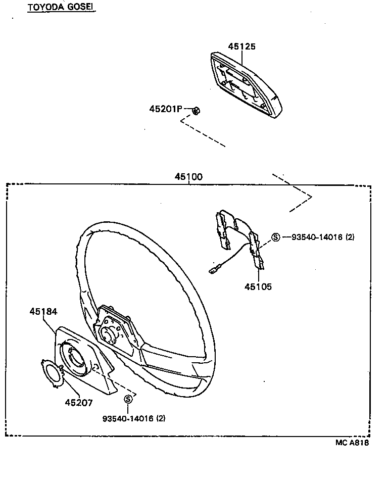  CARINA FF |  STEERING WHEEL