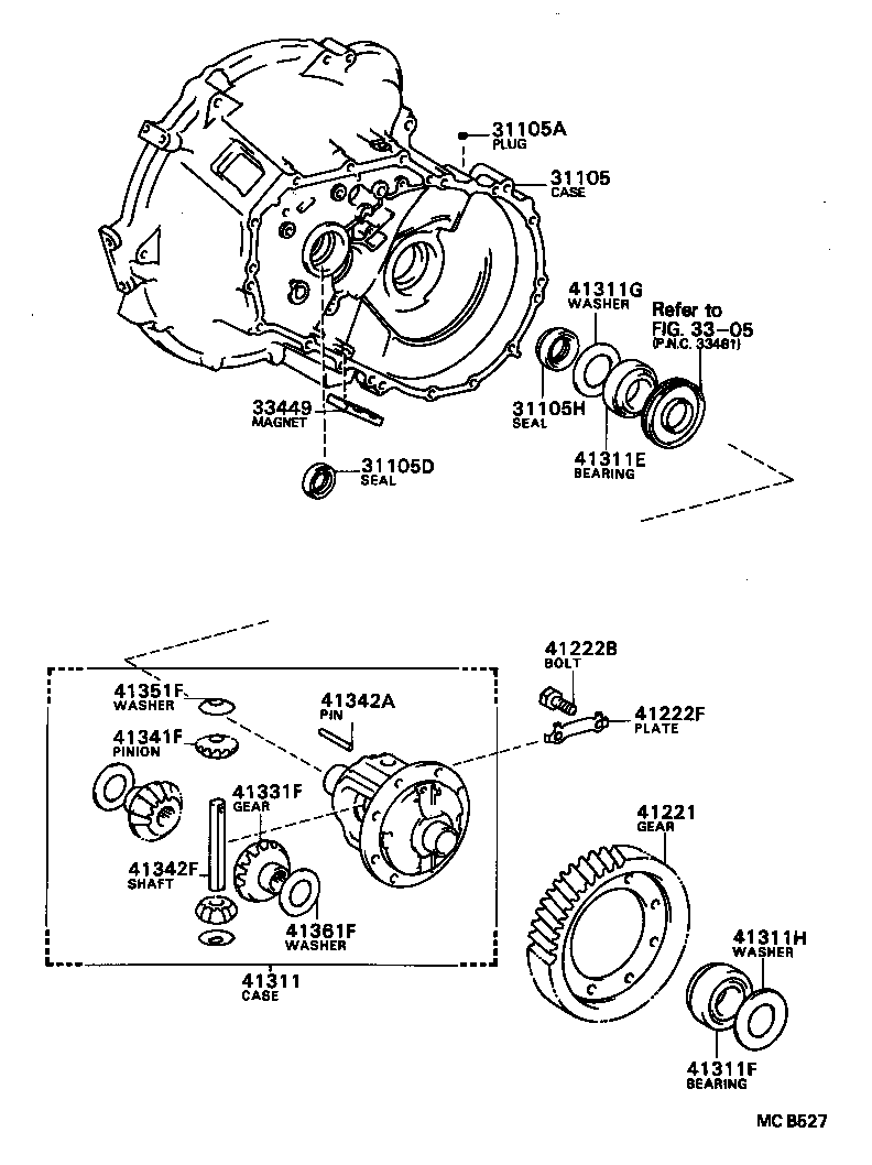  COROLLA |  FRONT AXLE HOUSING DIFFERENTIAL