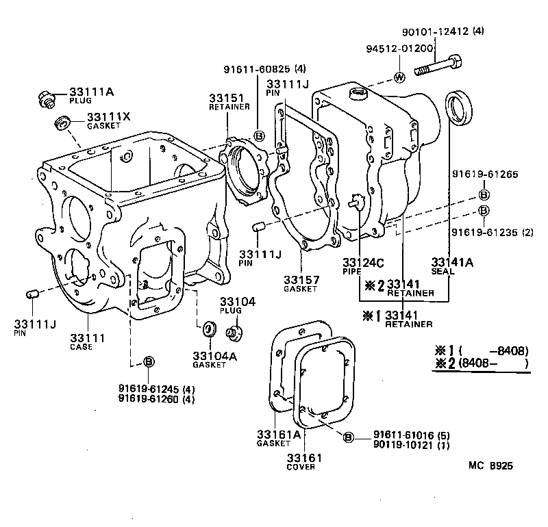  TOYOACE |  CLUTCH HOUSING TRANSMISSION CASE MTM