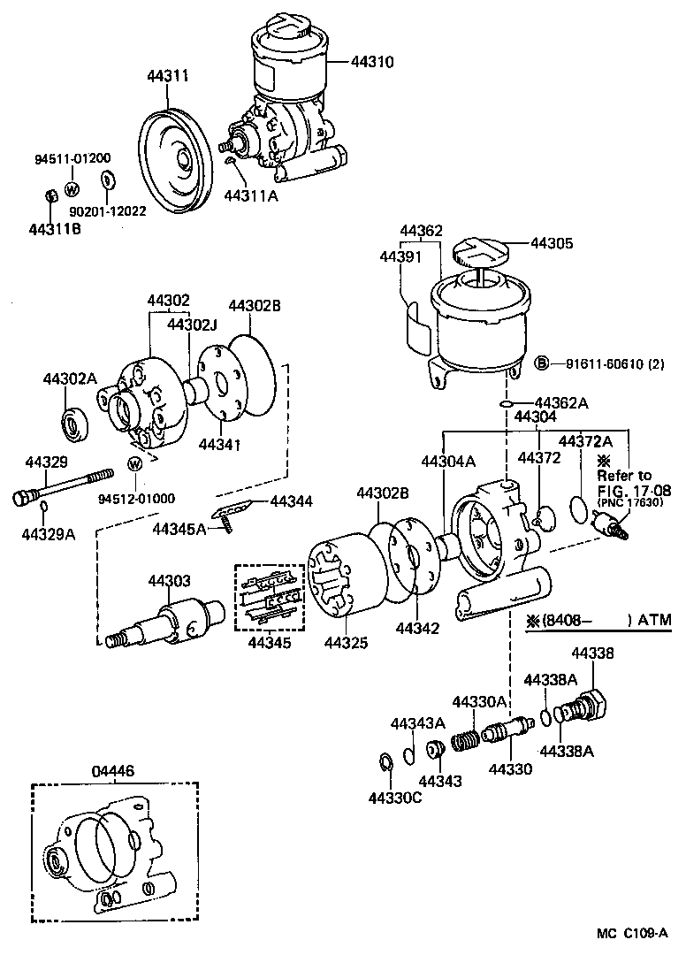  CROWN |  VANE PUMP RESERVOIR POWER STEERING