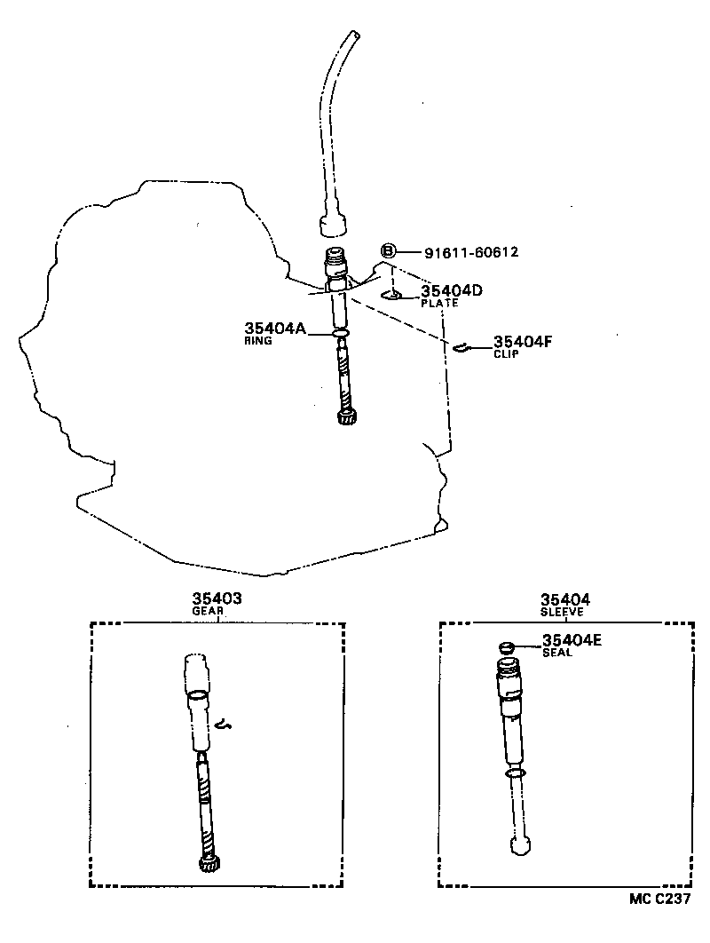  CARINA ED |  SPEEDOMETER DRIVEN GEAR ATM