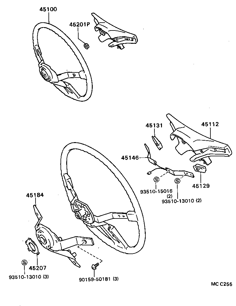  CARINA ED |  STEERING WHEEL