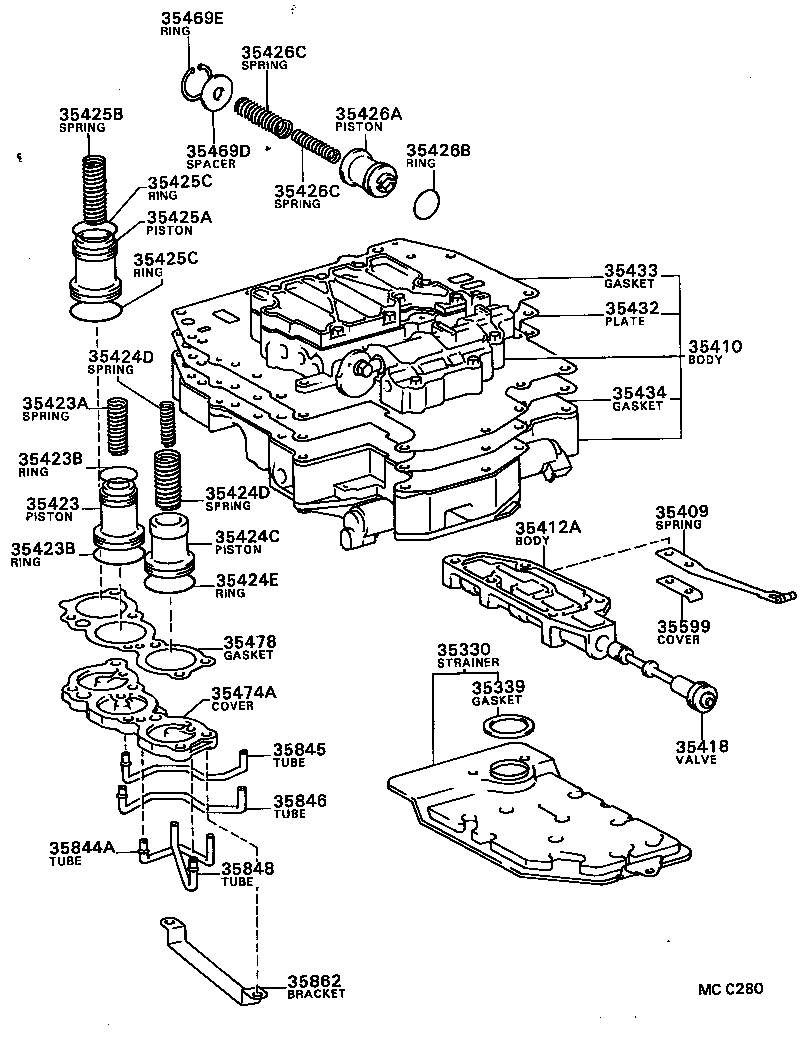  CORONA |  VALVE BODY OIL STRAINER ATM