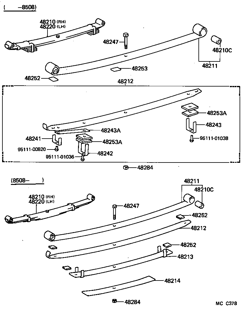  HIACE VAN WAGON |  REAR SPRING SHOCK ABSORBER