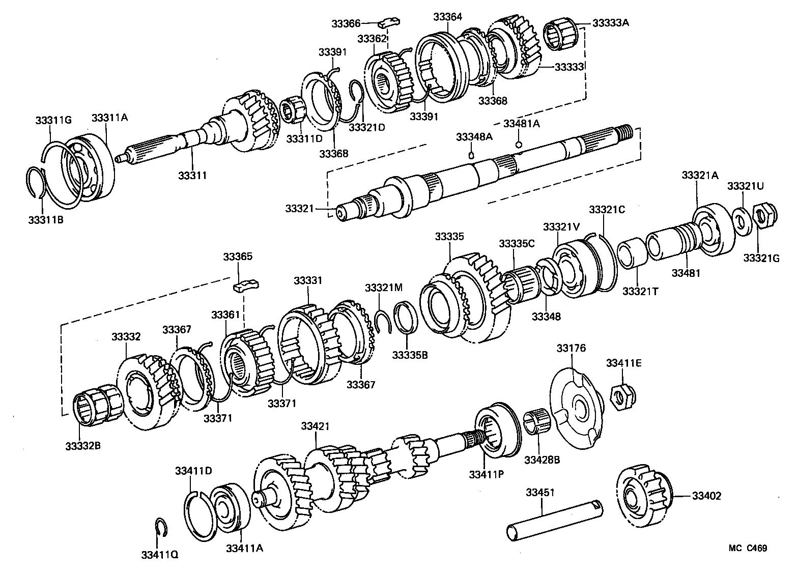  TOYOACE DYNA |  TRANSMISSION GEAR MTM