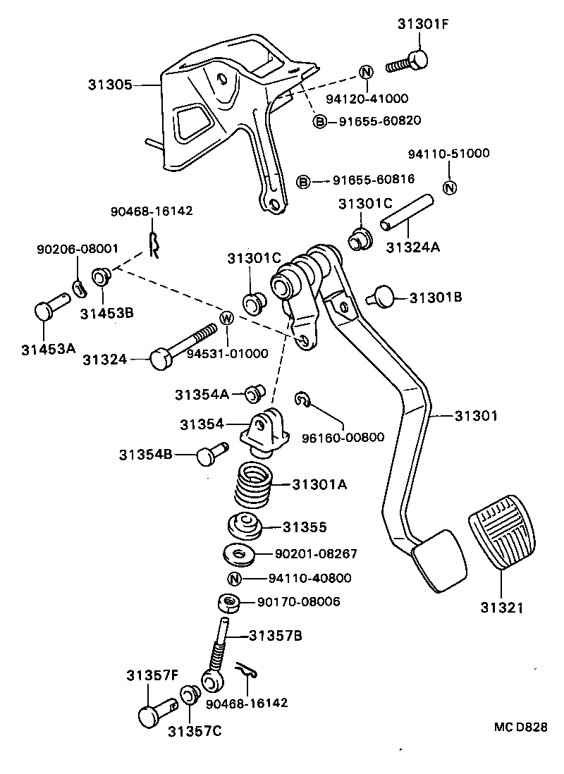  CELICA |  CLUTCH PEDAL FLEXIBLE HOSE
