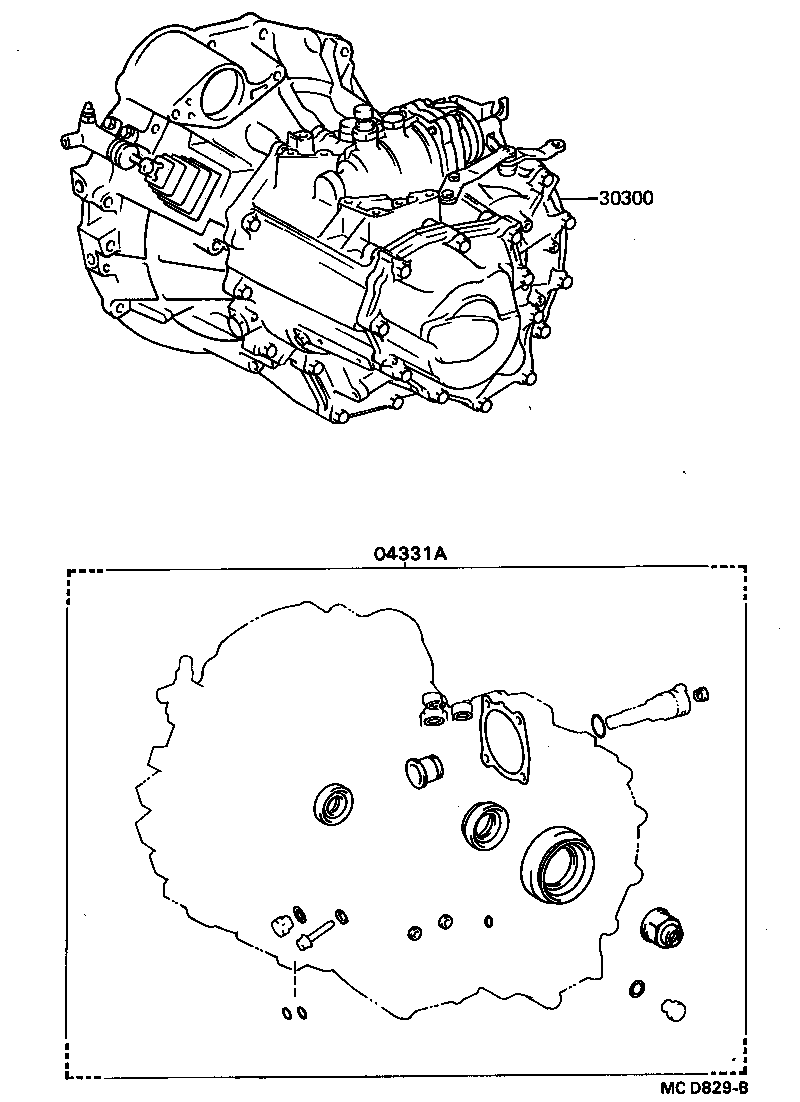  CELICA |  TRANSAXLE OR TRANSMISSION ASSY GASKET KIT MTM