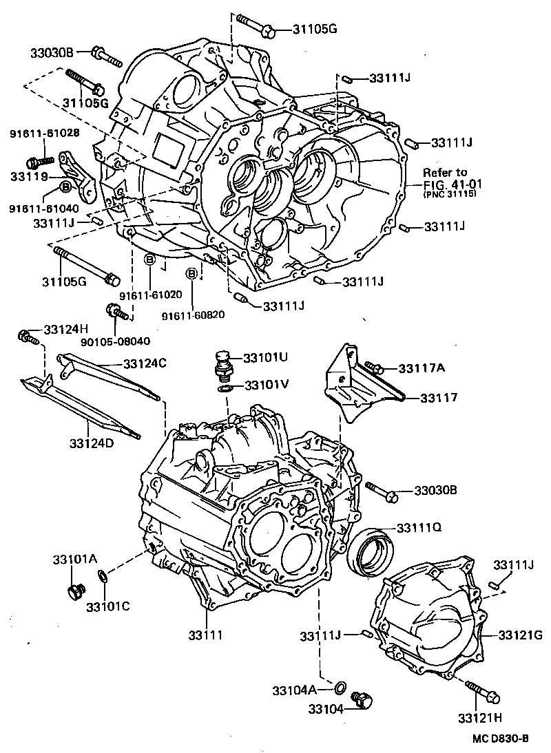  CELICA |  CLUTCH HOUSING TRANSMISSION CASE MTM