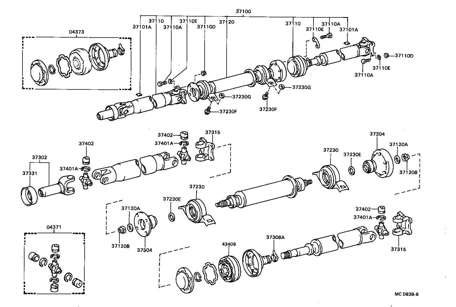  CELICA |  PROPELLER SHAFT UNIVERSAL JOINT