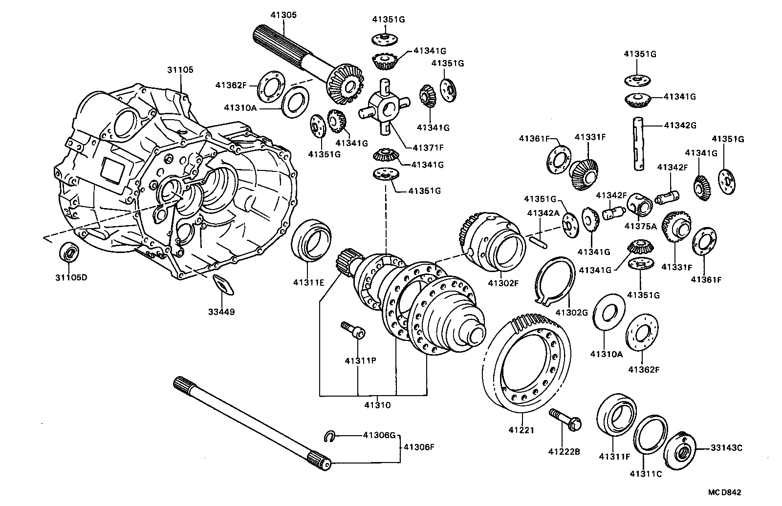  CELICA |  FRONT AXLE HOUSING DIFFERENTIAL