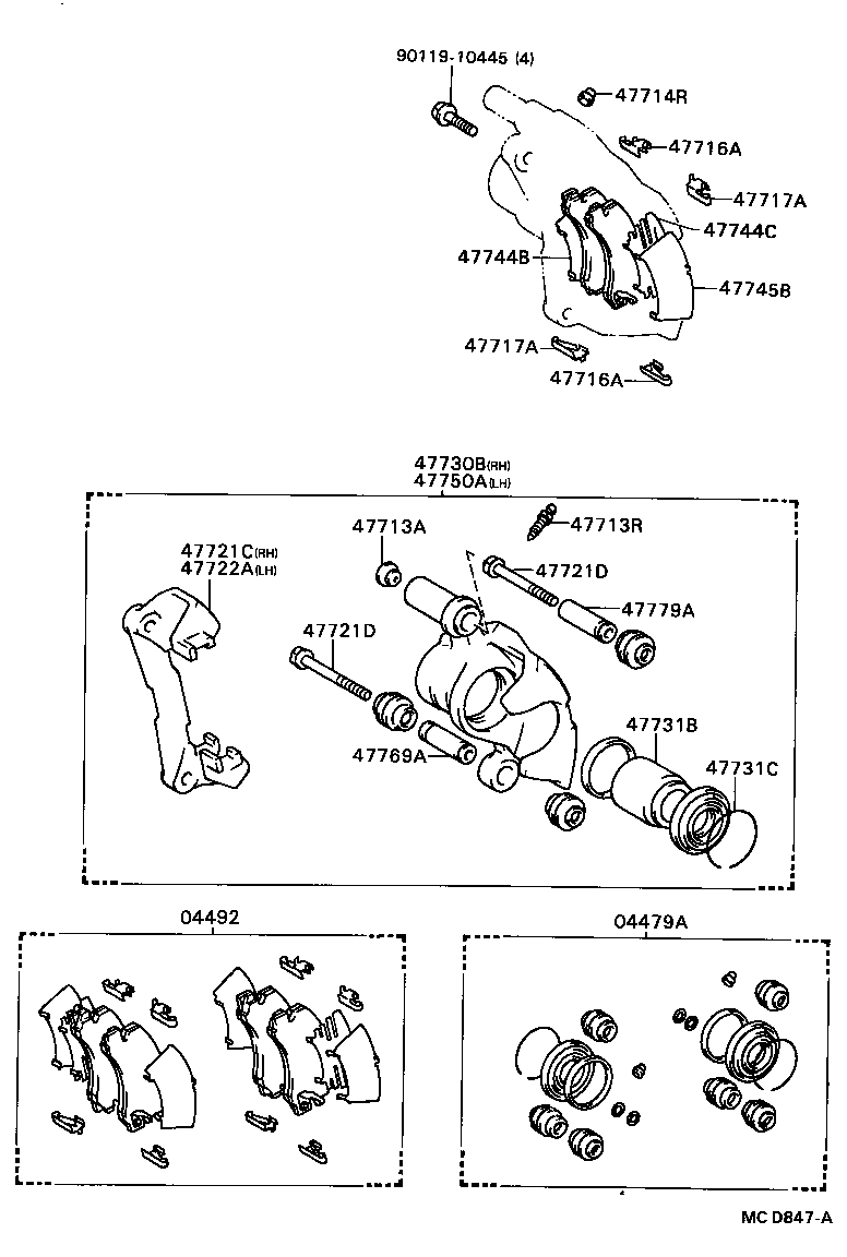  CELICA |  REAR DISC BRAKE CALIPER DUST COVER