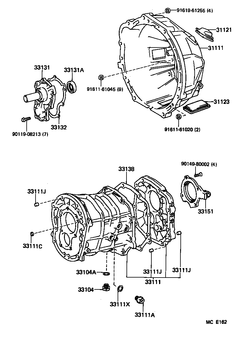  CROWN |  CLUTCH HOUSING TRANSMISSION CASE MTM