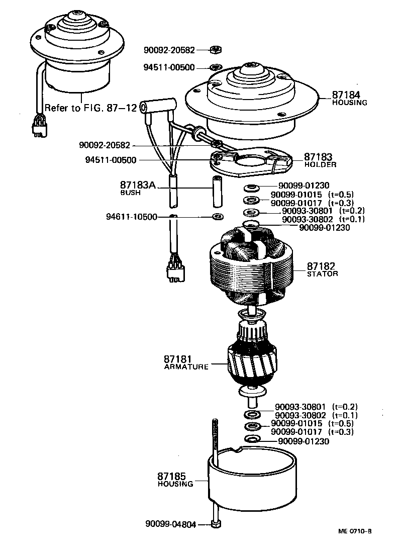  LAND CRUISER VAN |  HEATING AIR CONDITIONING BLOWER MOTOR