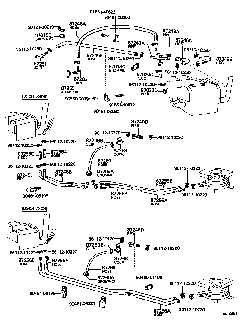  LAND CRUISER VAN |  HEATING AIR CONDITIONING WATER PIPING